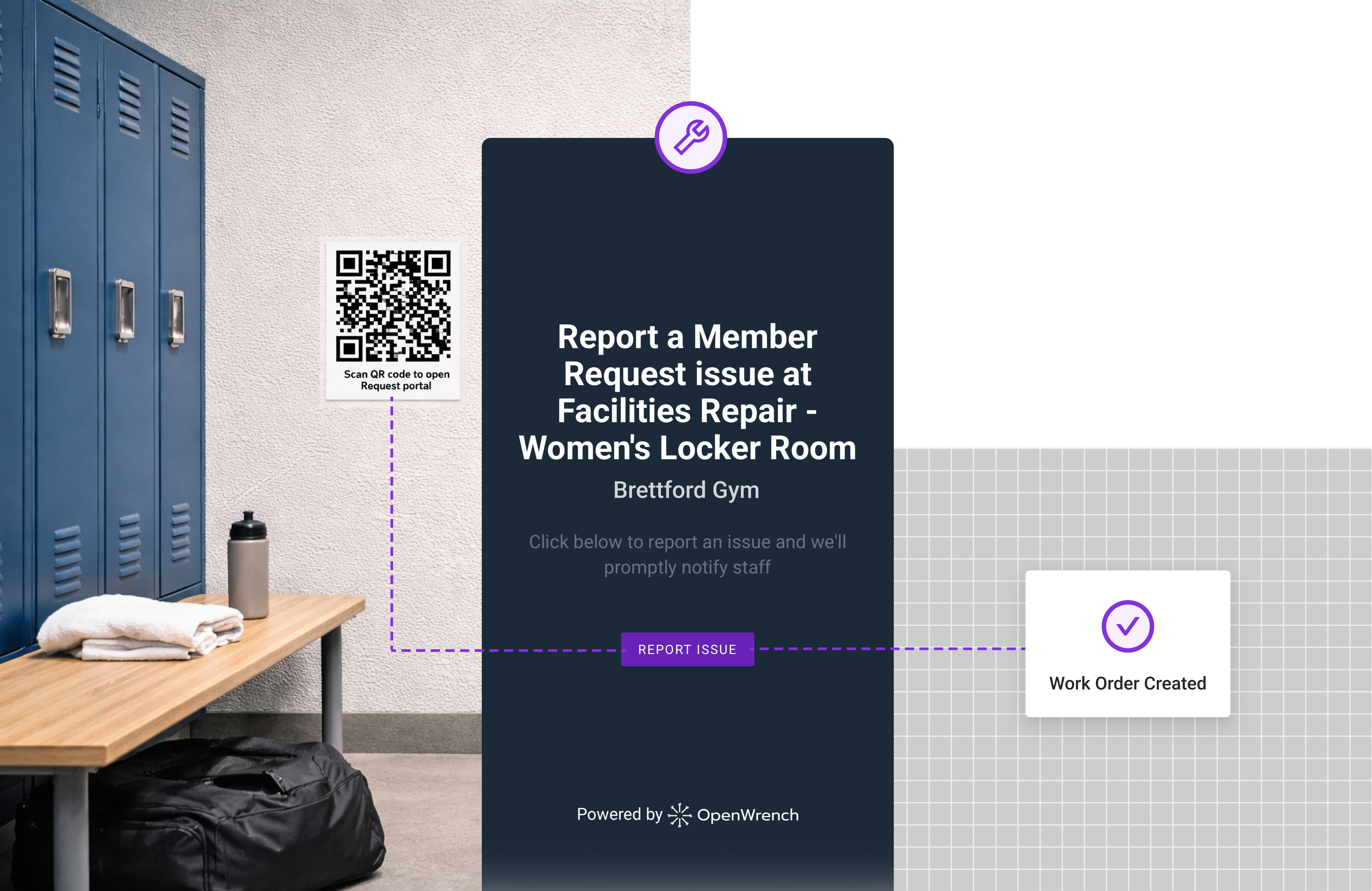 Public maintenance issue reporting interface